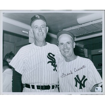 Autographe Original Frank "Frankie" Crosetti - Carte Index - Yankees De New York & Pilots De Seattle